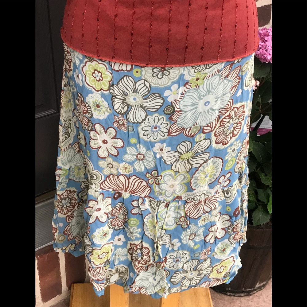 Anthropologie style floral 🌺 skirt size 1/2
